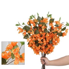 Triangle Plum Flowers Artificial Silk Floral Arrangement for Table Centerpiece