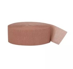 200ft L x 1¾ in W Crepe Streamer, Rose Gold, 1 Count by Spritz