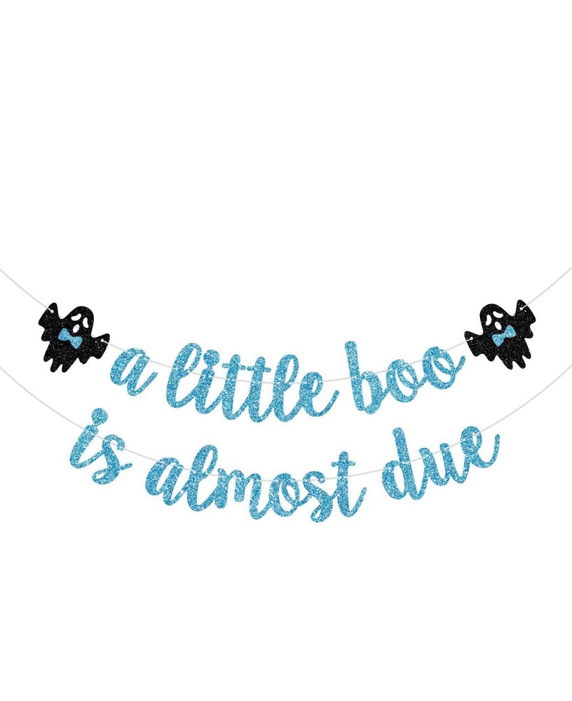 A Little Boo Is Almost Due Baby Shower Halloween Baby Announcement Decoration