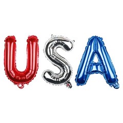 USA Letter Balloons American Flag Star Patriotic Party 4th July Independence Day