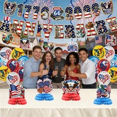 USA 250th Party Decorations Set – 1776-2026 – Semiquincentennial Blue – 250year