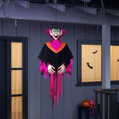 60″ Light and Sound Vampire Ghoul Halloween Decorative Prop Purple – Hyde