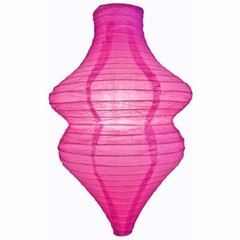 Fuchsia / Hot Pink Beehive Unique Shaped Paper Lantern, 10-inch x 14-inch (Estim