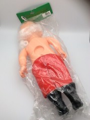 Darice Santa Claus Holiday Doll Plastic 14” Brand New Vintage Christmas 1991