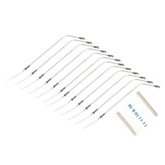 Set of 12 Model Railway Lamp Posts Warm White LED Light Single Head 14CM