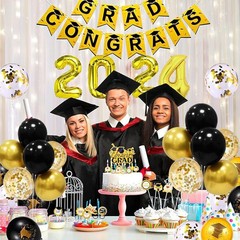 Black and Gold Party Decorations Balloon Stand Table Centerpieces for Birthda…