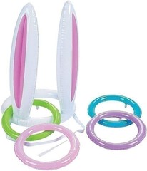 Fun Express Bunny Ears Inflate Ring Toss for Easter (5 Pieces/Set)