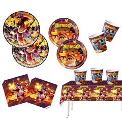 Donkey Kong Bananza Party Supplies Set Banner Balloons Plates Cups Tablecloth