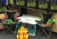 Kid’s Camper Tent Fun Play Children’s Pretend Fits Over a 36″Sq Card Table #584