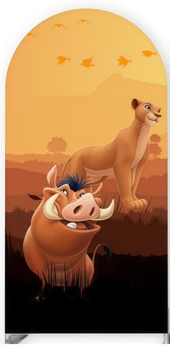 Lion King Simba Arch Backdrop Cover Happy Birthday Party Photo Background Decor