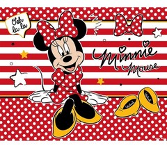 Red Minnie Mouse Backdrop Happy Birthday Party Photo Background Banner Decor