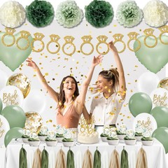 Sage Green Bridal Shower Decorations,Bachelorette Party Decorations, Bride to…