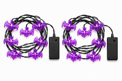 2PK Halloween LED String Lights Spider/Skull/Bat Outdoor Indoor Party Decor