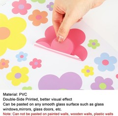 9 Sheets Spring Flowers Window Clings Back to School Colorful Flowers Windows…