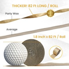 PartyWoo Crepe Paper Streamers 6 Rolls 492ft, Pack of Lime Green, Gold Party …