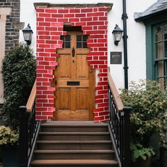 Wizards Door Banner Brick Signs Magical Wizard Door Banner 78.7″ x 47.2″