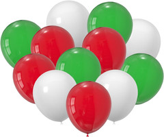 100-Pack 12 Inch Latex Balloons Black, White and Red – for Valentine’S Day, Chri