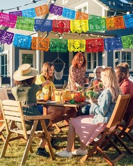 36 FT Cinco De Mayo Decorations, 2 Pack Mexican Party 36FT, Multi-color