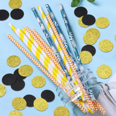 400Pcs Glitter Paper Confetti Circles Dots Party Favors Gold Black Confetti Dots