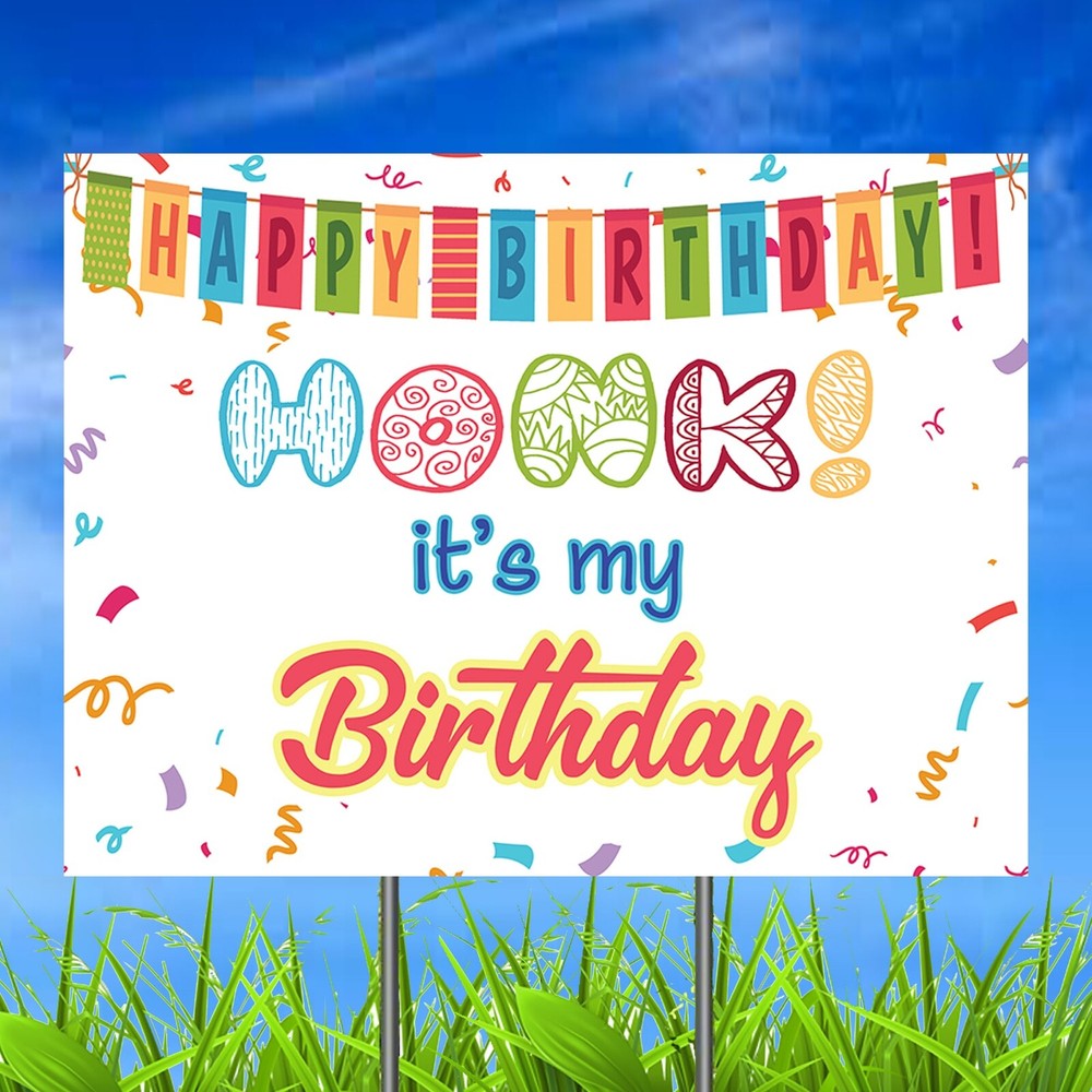 Honk It’s My Birthday Yard Sign, Quarantine Birthday Outdoor Lawn Sign