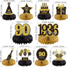10PCS 90Th Birthday Decorations Centerpieces for Table Decorations, 2026 Vintage