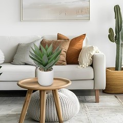Hollyone Large Artificial Agave 10 inches x 6 x 8 inches, Light Green