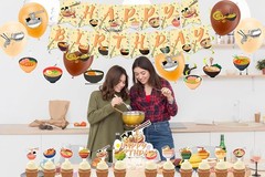 Ramen Party Decorations Japanese Noodles Birthday Decorations Includes Happy …