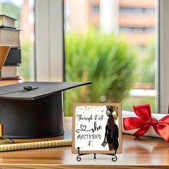 Graduation Decorations 2026, Positive 4 inches x 4 x 0.2 inches, White