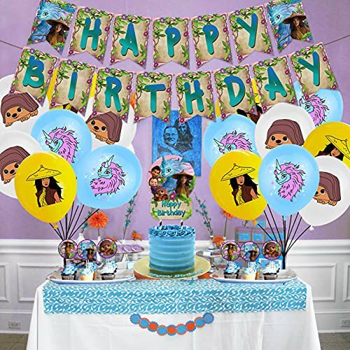 Raya And The Last Dragon Party Supplies – Birthday Party Decorations Set
