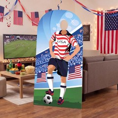 Star Cutouts International World Football Cardboard Display 190cm x 94cm