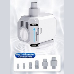 Aquarium Water Pump with Adjustable Flow Rate Dual Intake ABS Construction