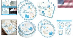 Blue Goose Theme Plates & Napkins – Pack of 180
