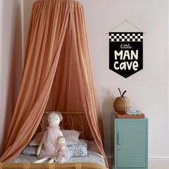 Boy Room Decor,Playroom Car Decor,Little Man Cave Canvas Banner for Toddler B…