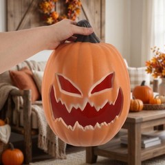 Jack O Lantern Decor: Halloween Pumpkin Lights – Lighted Big Jack-O-Lantern