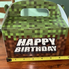 Set Of 12 Birthday Gift Boxes Pixel Minecraft-like Great for part favors.