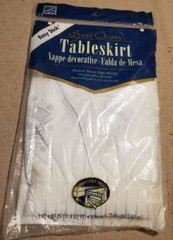 Table Skirt Wedding Bells White Adhesive Tape 13′ x 29″ 31.4 Sq ft