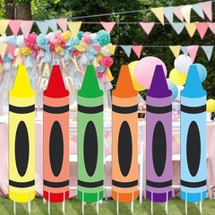 Back to School Crayon Yard Signs: 6 Vibrant Decorations for Kids’ Celebrations