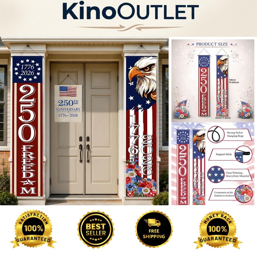 Majestic American Eagle Banner – 4th of July Decorations for Memorial Day