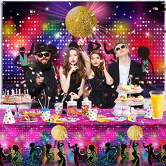 95 Pcs 70s Party Decorations Disco Party Balloons Decoration 70’s Party Bundl…