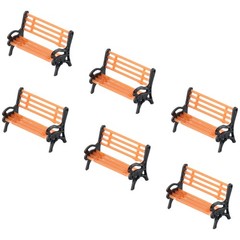Model Train HO TT/Scale 1:87 Bench/ Chair Settee Street/ Park Layout 10pcs / New