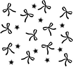 Black Bow Confetti, Bow Birthday Decorations, Black Bow Party Decorations for Gi