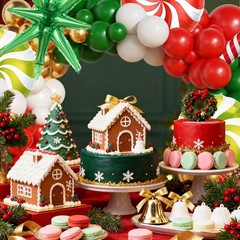 Christmas Party Decorations, 127Pcs Christmas Balloon Garland Arch Kit with F…