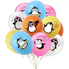 Cute Penguin Theme Birthday Party Decorations Set Banner Balloons Cake Toppers