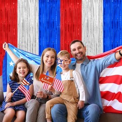 Red White and Blue Decorations Streamers, Thicken 2 Pack 3.2 X 8.2 FT Foil Fr…
