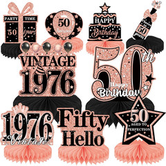 60Th Birthday Party Decorations – 9PCS Vintage 60Th Birthday Table Decorations f