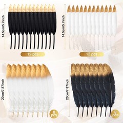 Umigy 49 Pcs Roaring 20s Party Decorations 8 about 2.89 x 12.91 inches, Black