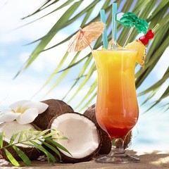Coconut Palm Tree Cake Picks 50 Pcs Tropical Dessert and Fruit Toppers 3.94 I…