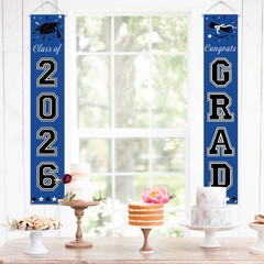 DAZONGE 2026 Graduation Decorations Blue, Congrats Grad Porch Banner for Any …