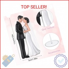 Wedding Cake Topper, 4.3″ Bride and Groom Figurine, Vintage Cake Toppers Novios