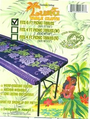 Hawaiian Fitted Tablecloth Fits 6 feet 72×30″ picnic table Luau party